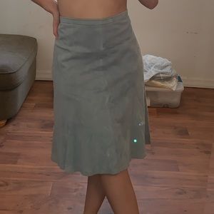 Michael Kors Blue Suede Skirt